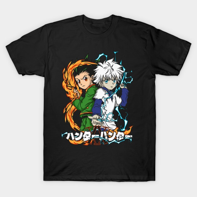 hunter x, hunterxhunter, hunter x hunter, killua, feitan, hisoka, kurapika, leorio, pitou, sparkle, gon T-Shirt by loveislovestore